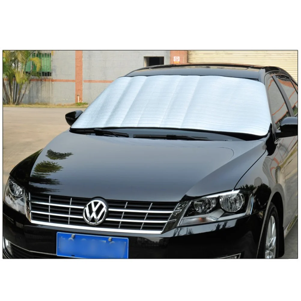 Cubierta para parabrisas de coche, cubierta para invierno, sol, nieve, hielo, impermeable, a prueba de polvo, antipérdida, antiniebla, protección UV, cubierta para automóvil