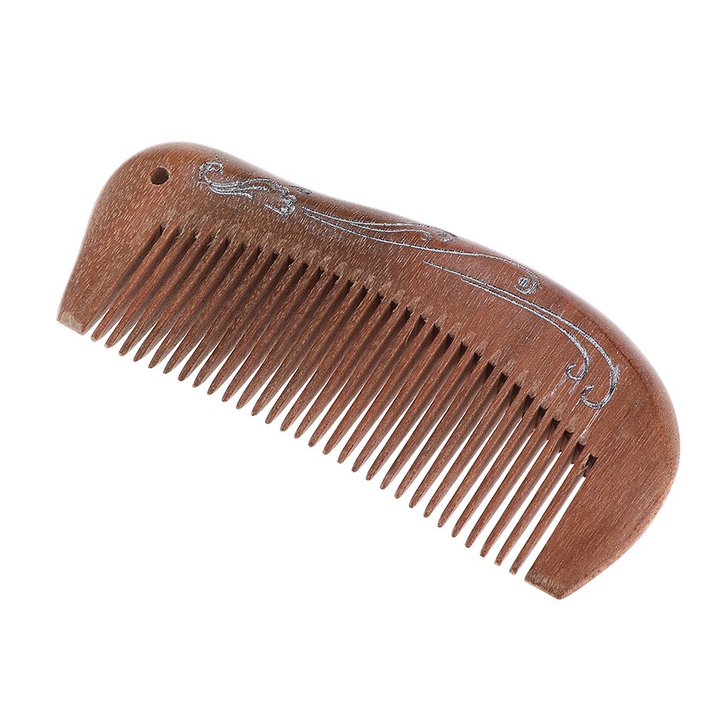 Pente de cabelo para desembaraçar-largo fino perto do dente de madeira pente para o cabelo encaracolado-não estática natural de madeira sândalo pente: 12.5x5.5 cm