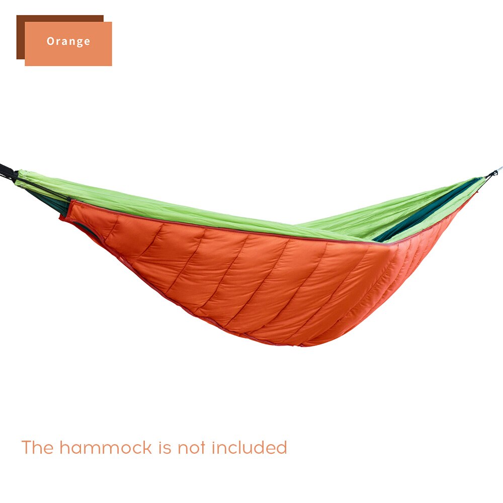 Hamaca de algodón ultraligero cubierta superior térmica bolsa de hamaca para dormir invierno cálido bajo manta de edredón hamaca algodón para exterior: Orange