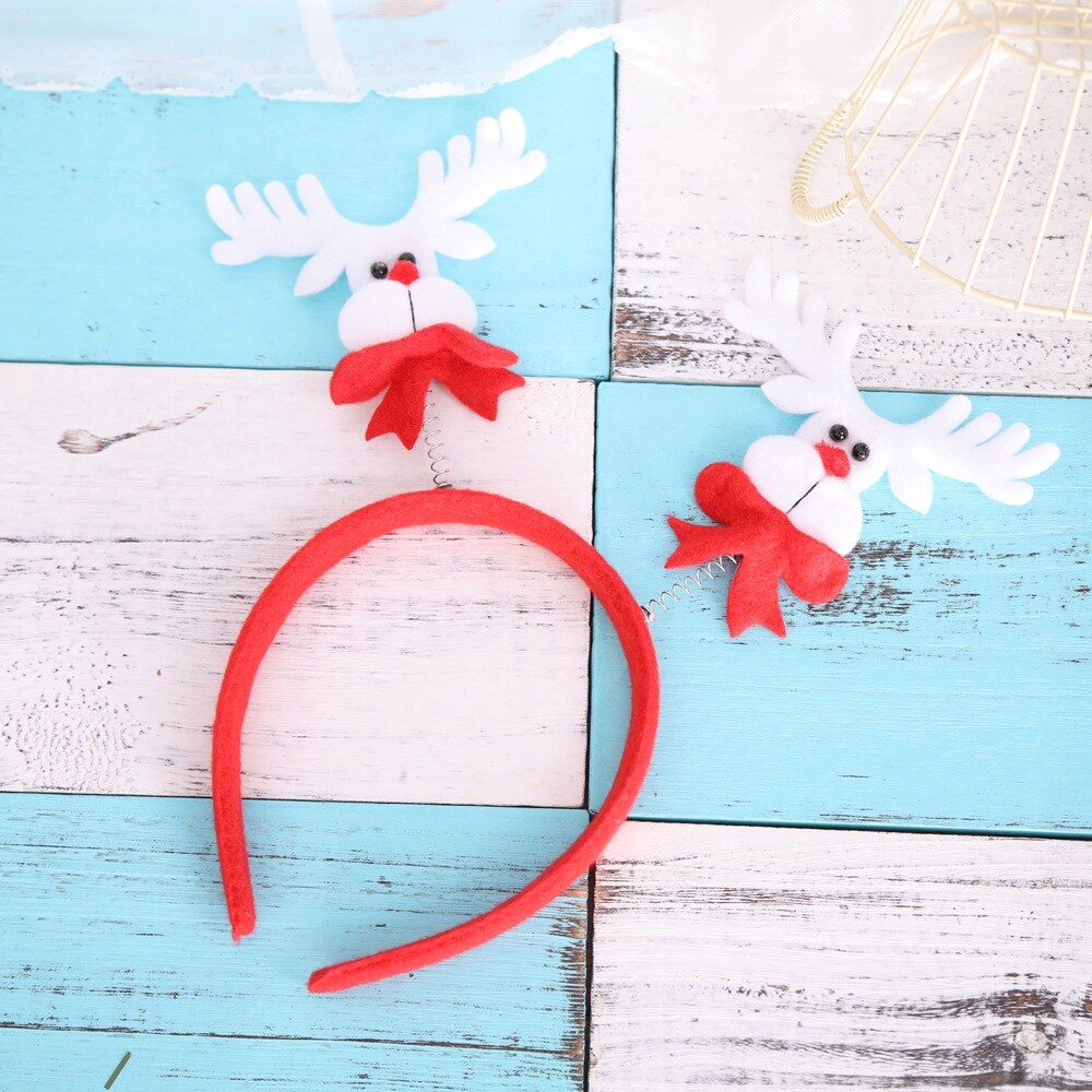Kerstman Sneeuwpop Hoofd Kerst Gewei Hoofdbanden Gesp Volwassen Kinderen Xmas Tree Hoofddeksels Xmas Party Decoraties Voor Huis: Elk