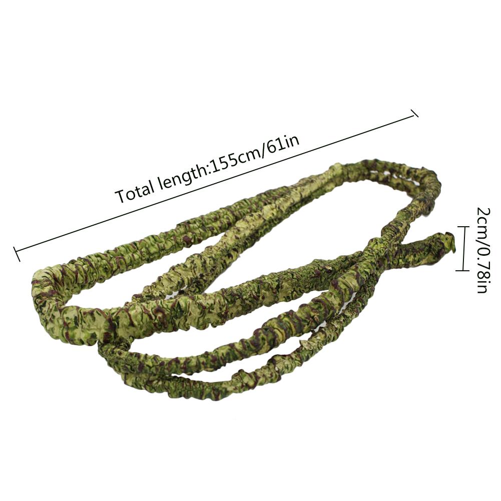 Inklapbare Reptiel Wijnstokken Habitat Decoratie Kunstmatige Gesimuleerde Rotan Hagedis Groene Planten Jungle Climber Reptiel Benodigdheden: A