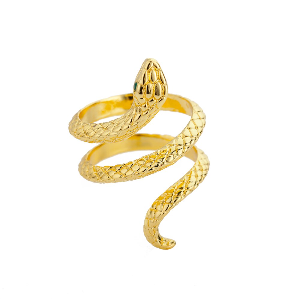 Schlangenringe für damen und mädchen, verstellbare fingerringe mit zirkonia, goldringe, eheringe, paarringe, schmuck, anillos mujer: Jz2818-1