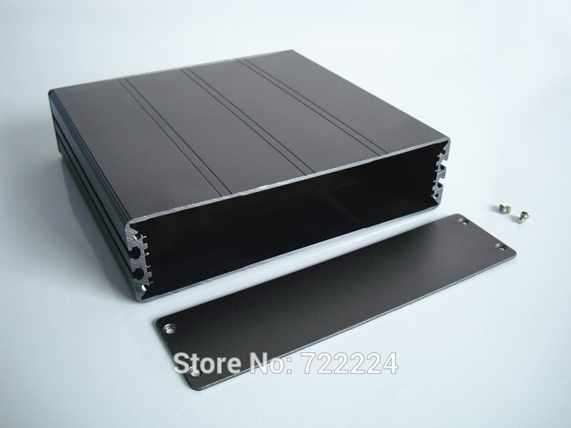 Een stuks 157*40*145mm aluminium behuizing voor elektronische elektronische project behuizing met heatsink behuizing DIY aluminium PCB shell