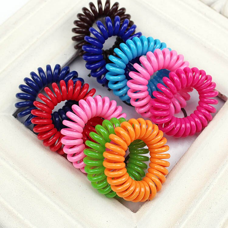Telephone Line Elasticity Rubber Hair Accessory Women Headwears Elastic Hair Band for Girl Jewelry Springs Hair Rope