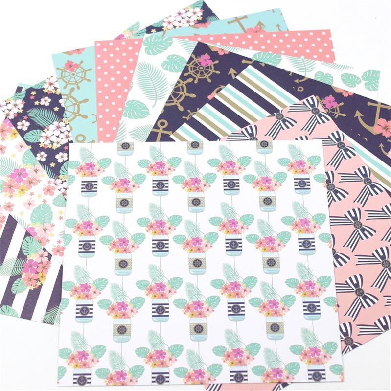 KSCRAFT 6" Single-side Printed Mixed Series pattern papercraft art paper handmade scrapbooking kit set book