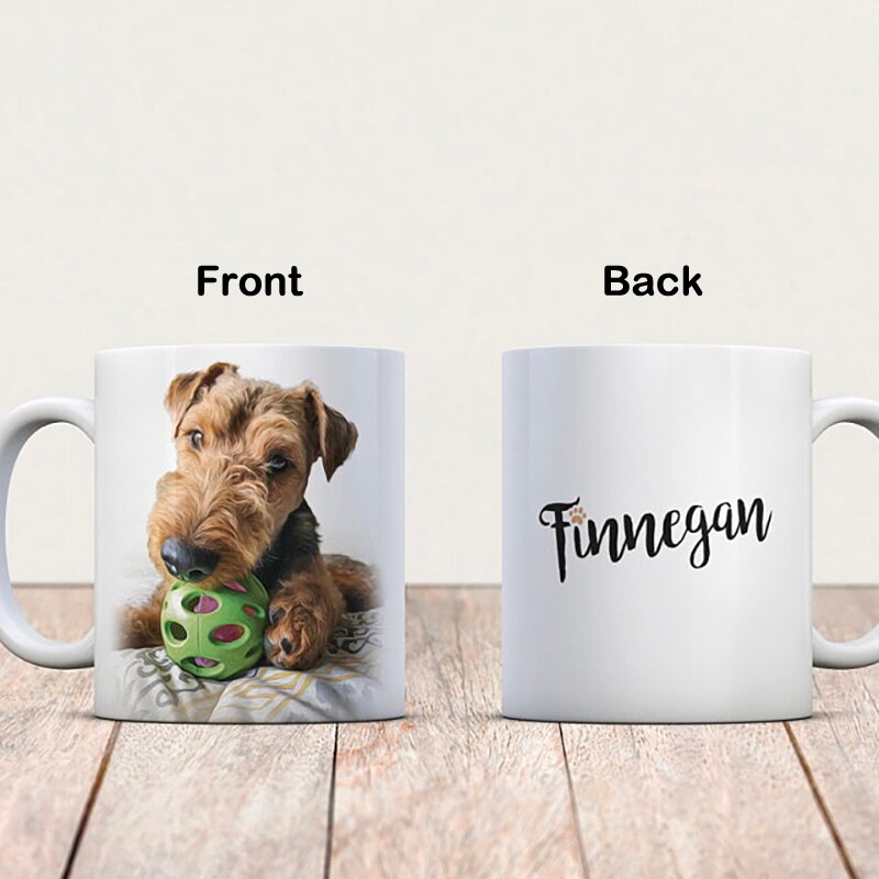 Custom Huisdier Koffie Mok Custom Magische Mokken Hond Kat Foto Personaliseer Hond Mok Voeg Uw Foto 11Oz Tazas De ceramica Creativas R2016: Normal white