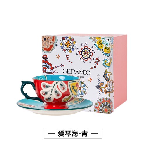 nordisk kopp luksus håndlaget keramikksett miljøvennlig redskapskopp tazas de kafe kjøkken drikkevare  db60bd: Stil 3
