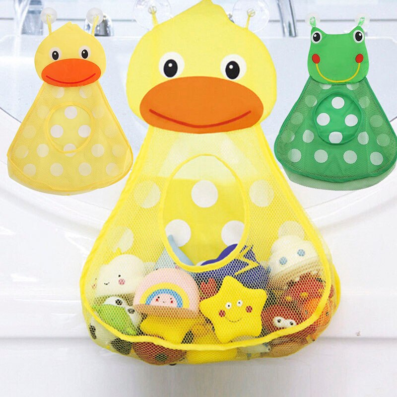 Kinder Dusche Bad spielzeug Tasche baby Großen Mund Ente/Kleiner Frosch Hängen Taschen Schwimmen Pool Wasser Spielzeug Rucksack Baby spielzeug 0-12Months