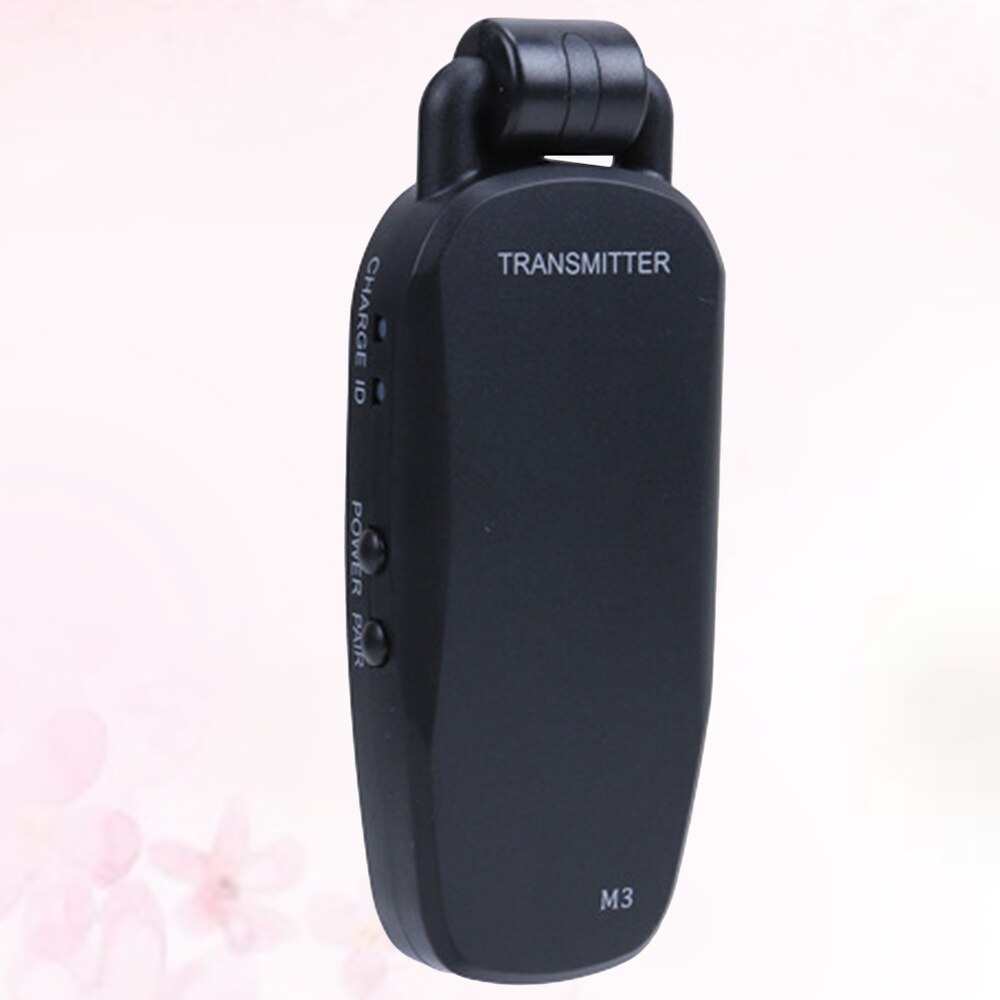 UHF Wireless Rechargeable Guitar System Transmitter Receiver Guitar Wireless System (Black)