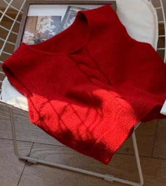 2022 Lente Kinderen Kleding Meisjes Koreaanse Revers Lange Mouwen Geborduurd Shirt Rood Vest: red vest M276-R / 90cm