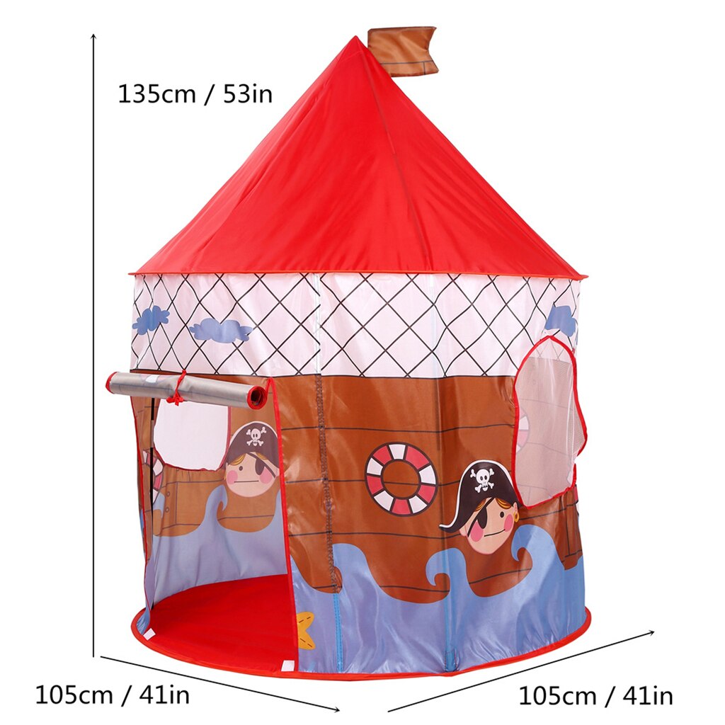 Pirate Themed Up Play Tent Indoor Outdoor Play House for