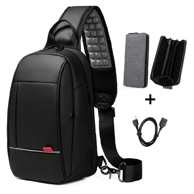 Borse a Tracolla della spalla casuale Cerniera Multifunzione Maschio Classico di colore Solido di Viaggio del Sacchetto di Crossbody: impostato 9