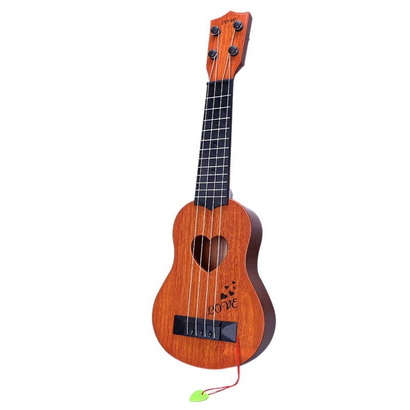 ABLD-Instrumento de guitarra clásica para niños instrumento de simulación de guitarra pequeña, instrumento para guardería: Orange