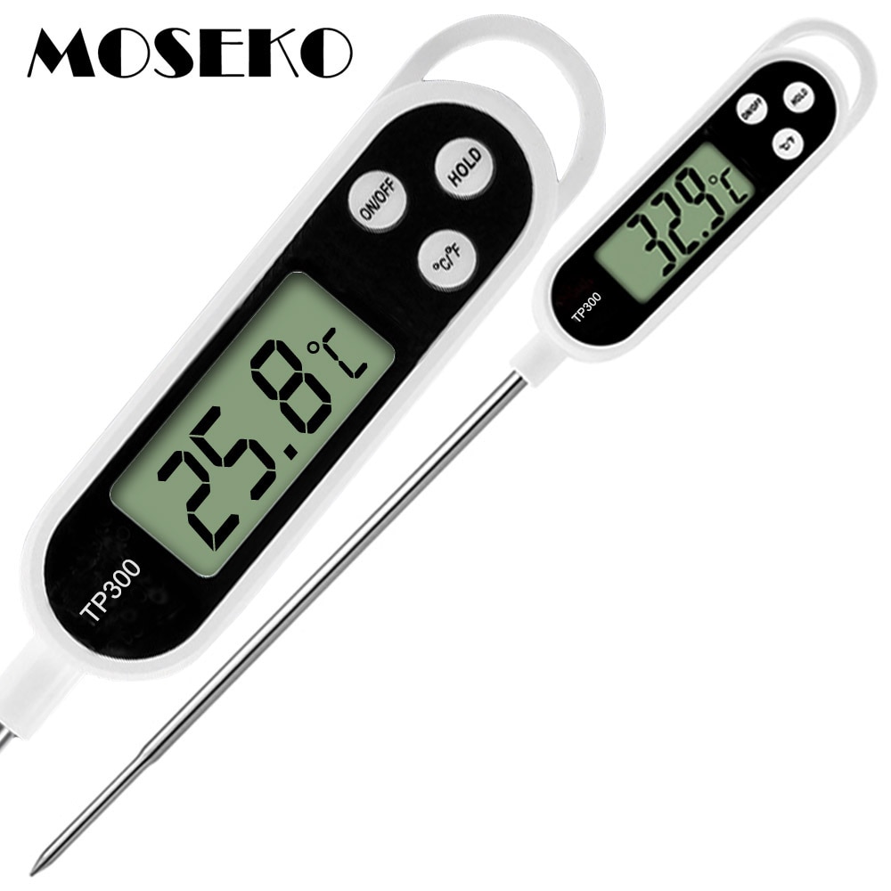 Moseko Digitale Keuken Thermometer Voor Vlees Water Melk Koken Eten Probe Bbq Elektronische Oven Thermometer Keuken Gereedschap