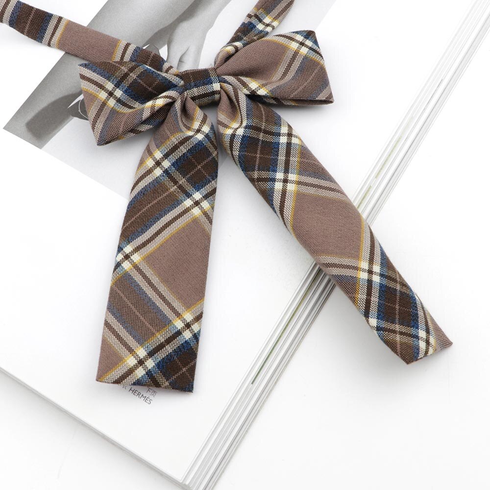 Chic College Striped Ladies Cute Bowtie Women School Girl Student Uniform Formal Suit Accessories Cravat Butterfly Knot: 14
