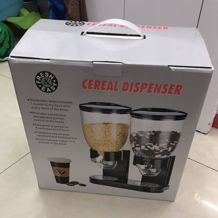 Doppel-geleitet getreide maschine getreide Fass lebensmittel dosen Hause täglichen doppel-tasse getreide Separator