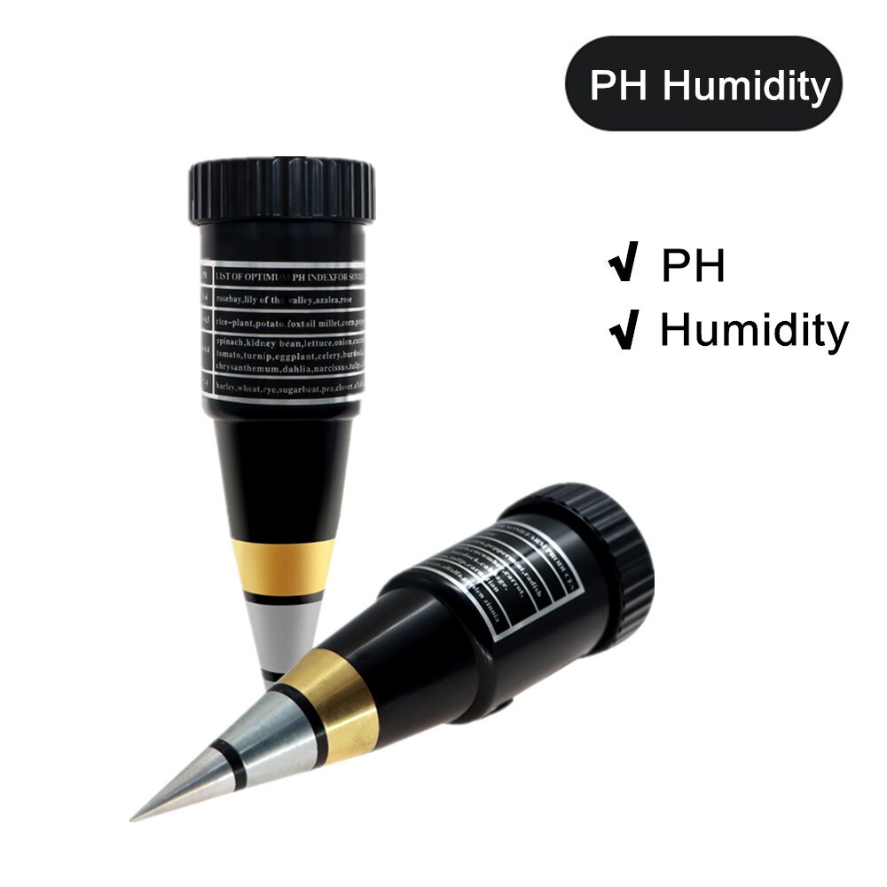 Medidor de Ph y humedad del suelo, medidor EC para el suelo, TDS CF, luz solar, humedad, jardín, Sensor de humedad del suelo opcional: PH Humidity