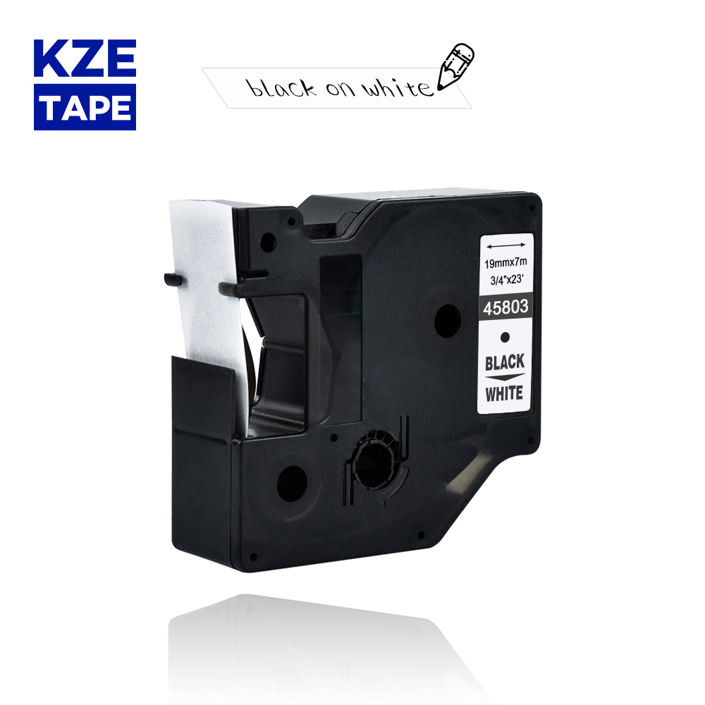 dymo d1 19mm 45803 black on white label tapes Ribbon compatible Dymo D1 label printer for Dymo Label Printer DYMO LM160 LM280