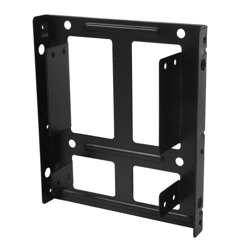 2 Set 2.5 inch SSD to 3.5 inch Internal Hard Disk Drive Bracket (SATA Data Cables and Power Cables Included)