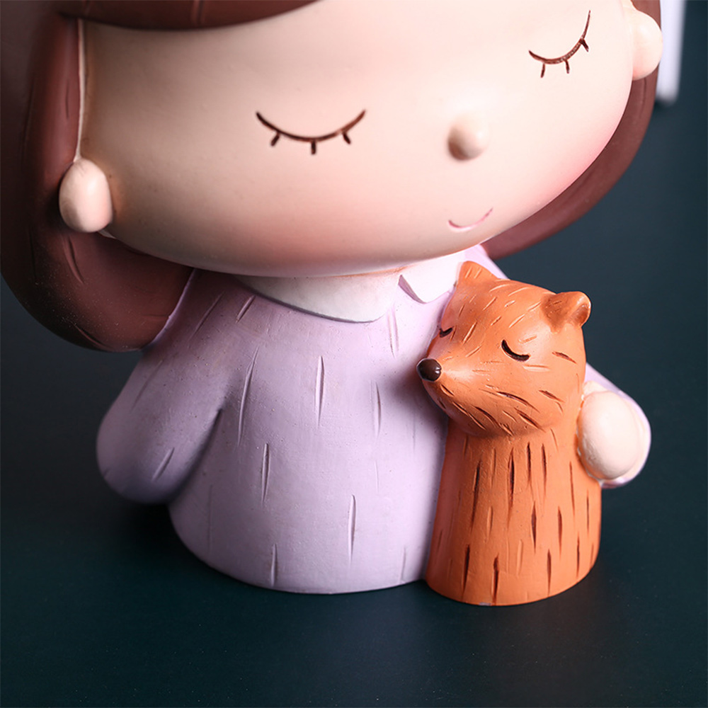 Leuke Meisje Vaas Bloempot Hars Creatieve Gedroogde Bloem Meisje Vaas Ornamenten Handwerk Bloempot Decoratie Home Decoratie