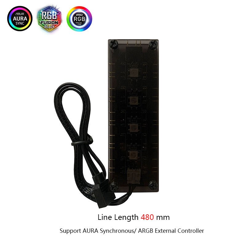 Graphics Card Holder ARGB +5VD G/3PIN AURA Synchronous Symphony GPU #STEELSERIES Pollution LED Lamp Chassis DIY Decoration: 1 To 11 ARGB