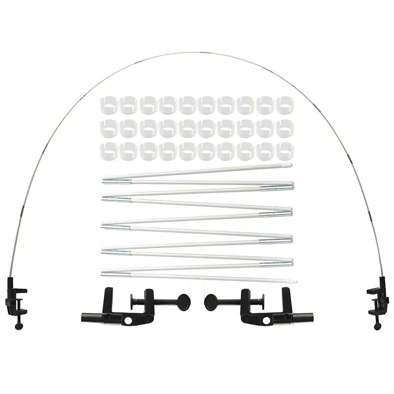 Adjustable Height Wedding Arch Stand Assembled Table Arch Children Kids Birthday Party Decoration DIY Balloon Stand Column: Milky White