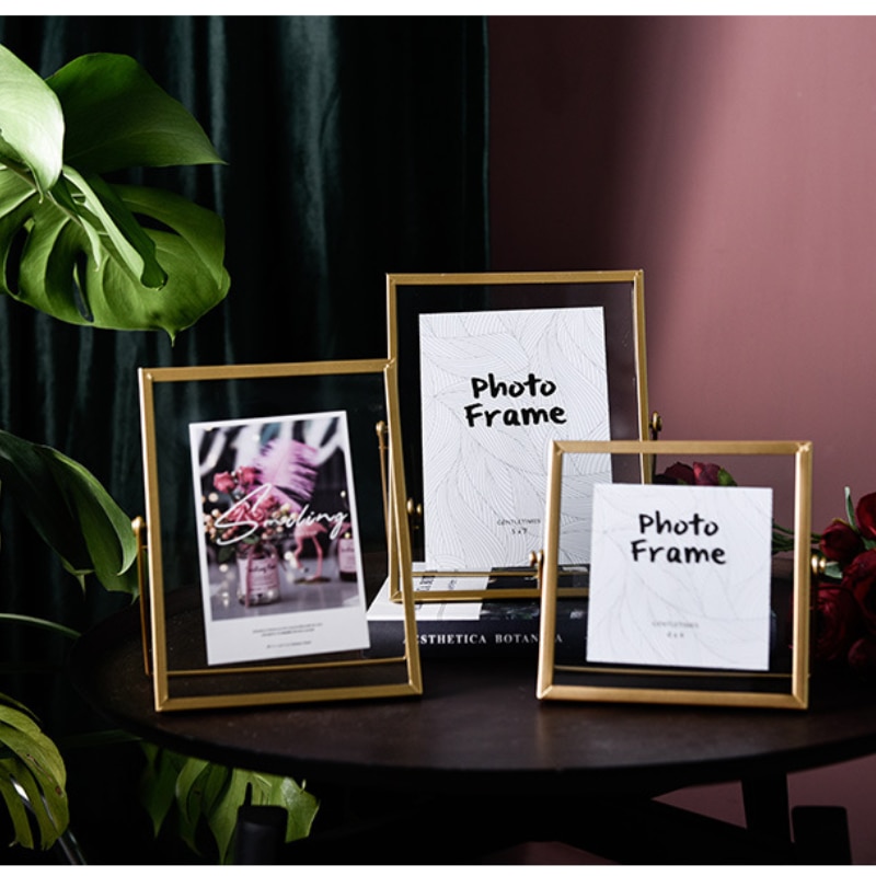 Cadre Photo géométrique en fer forgé, accessoires décoratifs créatifs pour la maison