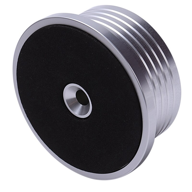 Lp-schallplatte, plattenspieler-stabilisatorklemme, aluminium & vinyl-phononadel, druckmesser, nadel