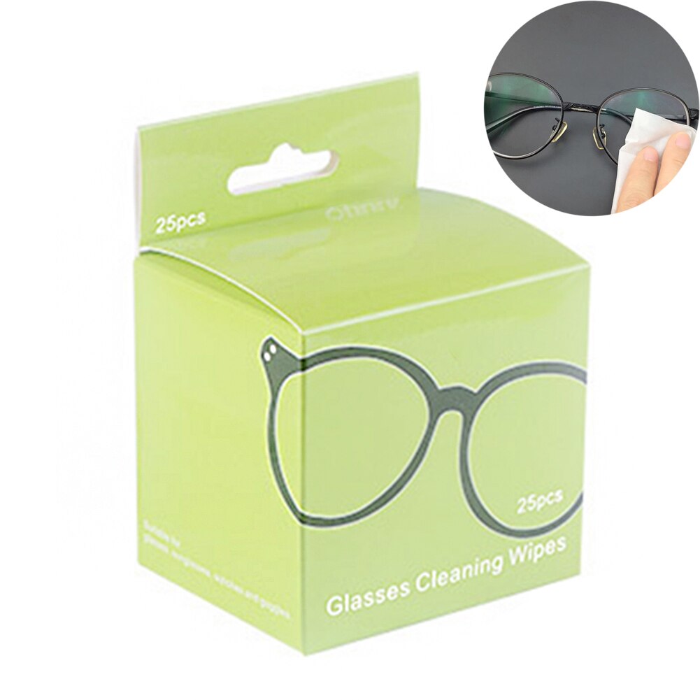 25 Pcs Cleaner Lens Doekjes Doekje Schoonmaken Toetsenbord Bril Camera Bevochtigd