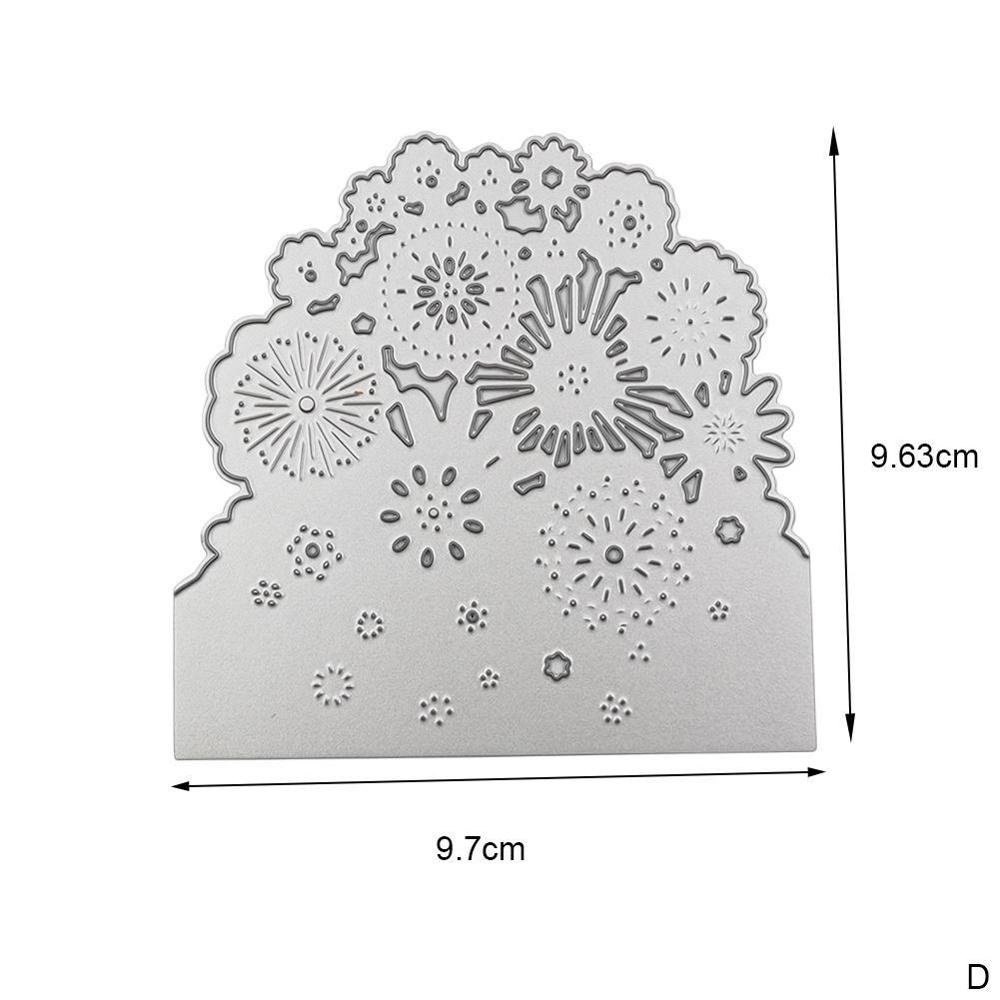 Metalen snijmallen voor doe-het-zelf stempels scrapbooking fotoalbum reliëfdrukpapier trouwkaarten maken decoratieve knutsels feest: D