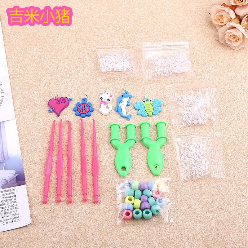 Bandas de telar de 21 colores para niños y niñas, DIY, banda de goma elástica para tejer pulseras de cordones, juego de juguetes para niños, 4200 Uds., de