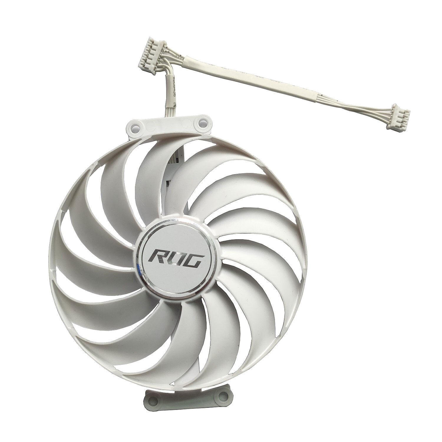 Original 95MM 7PIN CF1010U12S RTX3070 GPU Fan，For ASUS ROG Strix RTX3090 3080TI 3080 3070TI 3070 White Graphics card cooling fan: 6PIN