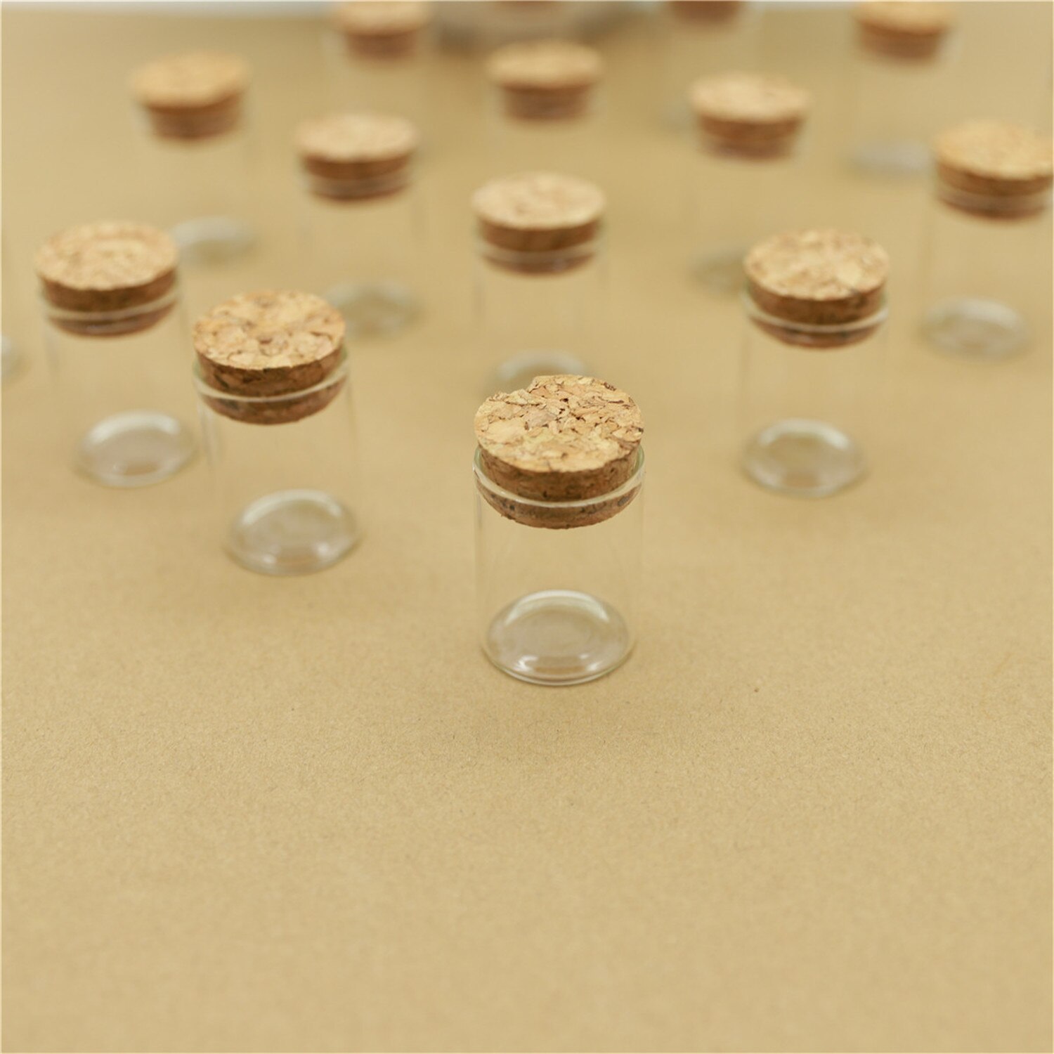 12pcs/lot 15ml 30*40mm Small Glass vial Bottle Test Tube With Cork Mini spice Jars Containers