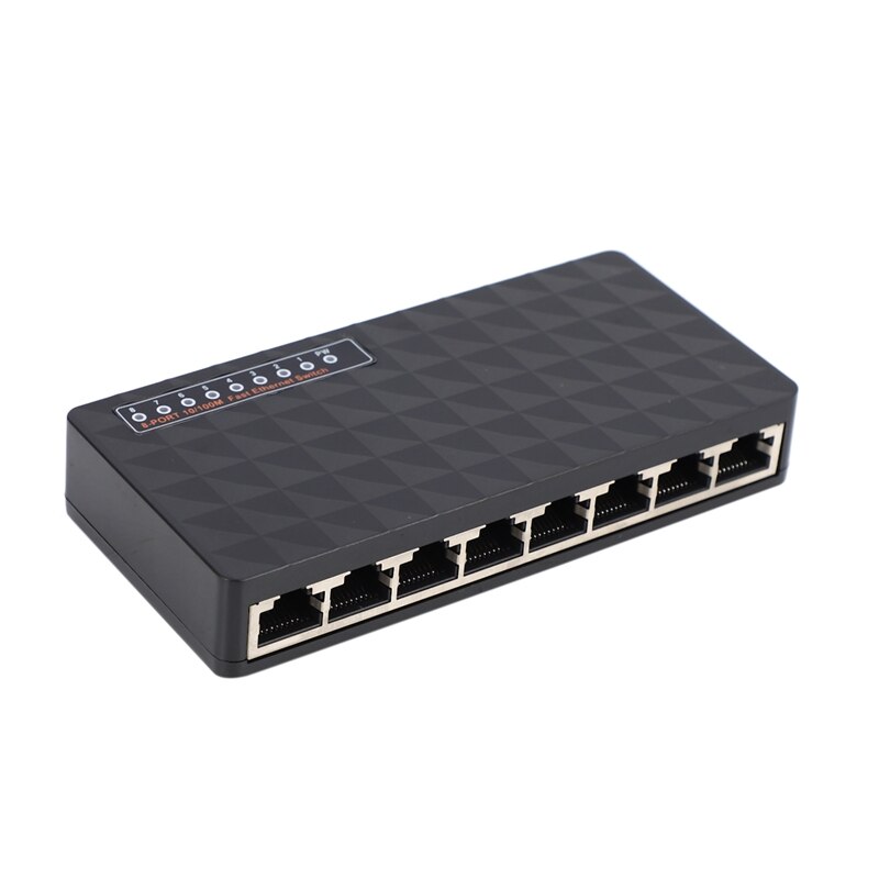 10/100 Mbps 8 Häfen Poe Ethernet Lan Schreibtisch Netzwerk Schalter Hub Adapter (Eu-stecker)