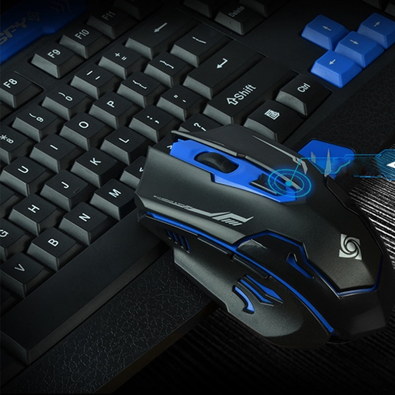Hk8100 2.4G Wireless Gaming Keyboard Mouse Combo Ergonomics Waterproof Optical For Pc Laptop Desktop Gamer