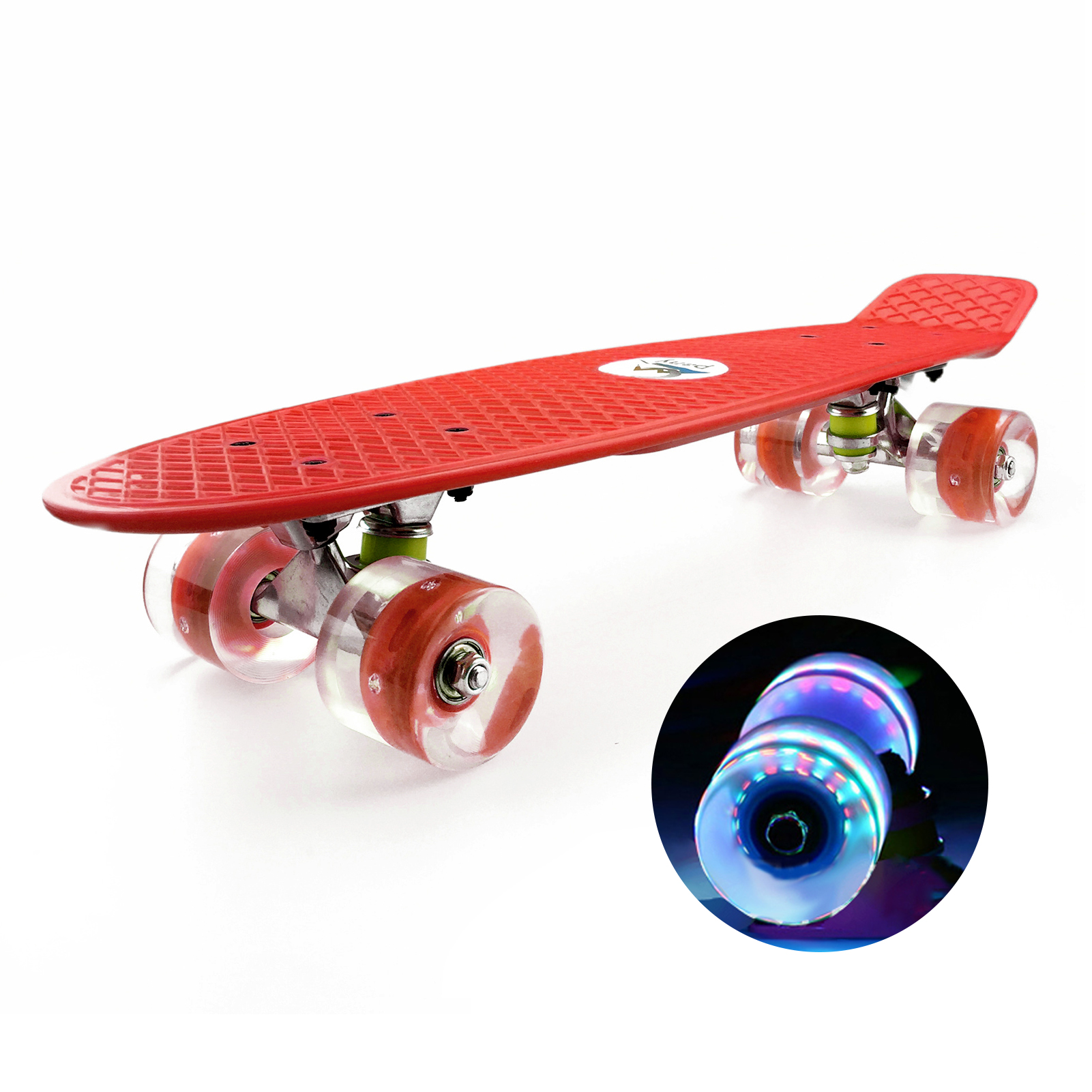 22 &#39;&#39;Skateboard mit Farbige LED Räder Blinkende Räder Skateboard Für freundlicher Jungen und Mädchen: verrotten