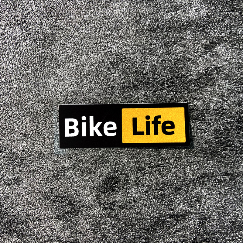 1PC Bike Life Fietsframe Stickers Waterdicht MTB Fietsstuur Vork Bovenbuis Duurzaam Vinyl Decals Decor Fietsen Accessoires: Rood