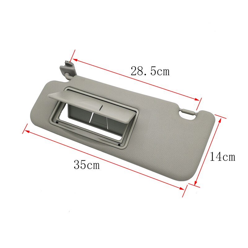 Auton aurinkosuoja aurinkosuoja peilillä aurinkosuojalla vasemmalle mallille suzuki vitara