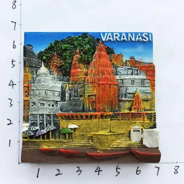 India Koelkastmagneet Toerisme Souvenir Rajasthan Bangalore 3D Hars Geschilderd Ambachten Magneten voor Koelkasten Sticker Home Decor: MULTI