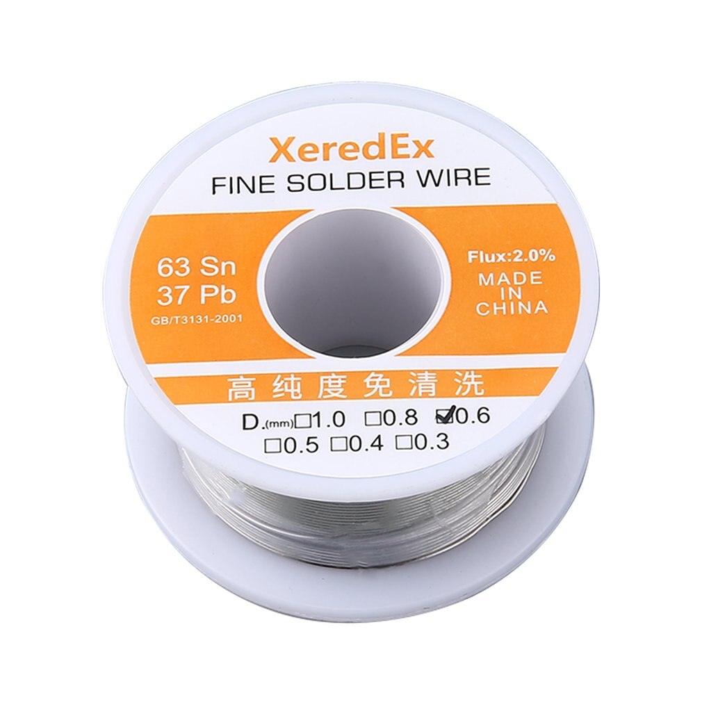 Soldeer Lassen Solderen 0.6Mm 2% Flux Tin Lood Rosin Roll Core Zilver Reparatie Tool Reel Melt Kit 63% sn