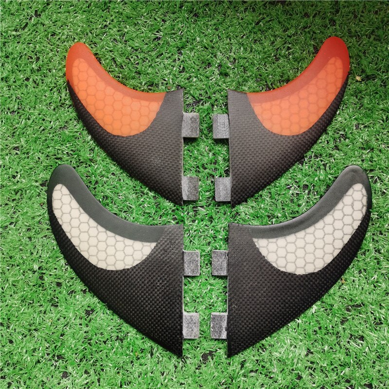 BiLong FCS Quad fin a Set Surfboard Fins for FCS fin Box Multi-size glass fiber surf Fin surfing boogie board Surfboards: MULTI