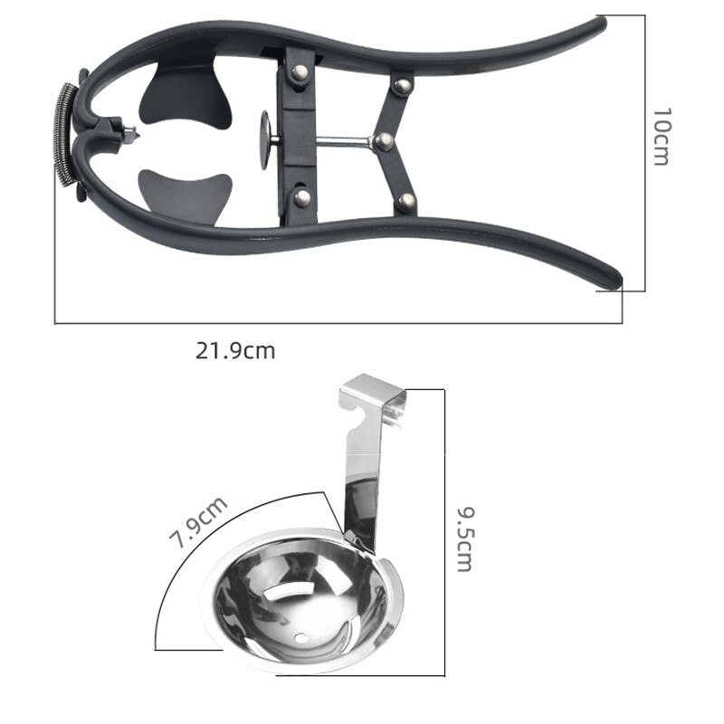 2 In 1 Stainless Steel Eggshell Opener Scissor Cracker Egg Yolk White Separator Eggshell Breaker Cutter Egg Cracker Separator