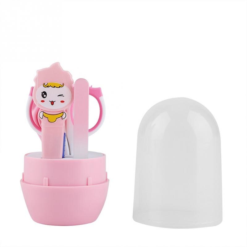 4 teile/satz Tragbare Baby Gesundheit Pflege Set Pflegenwerkzeug Healthcare Reinigung Werkzeug Baby Infant Pflege Sicherheit Cutter Nagel Pflege Set: Rosa