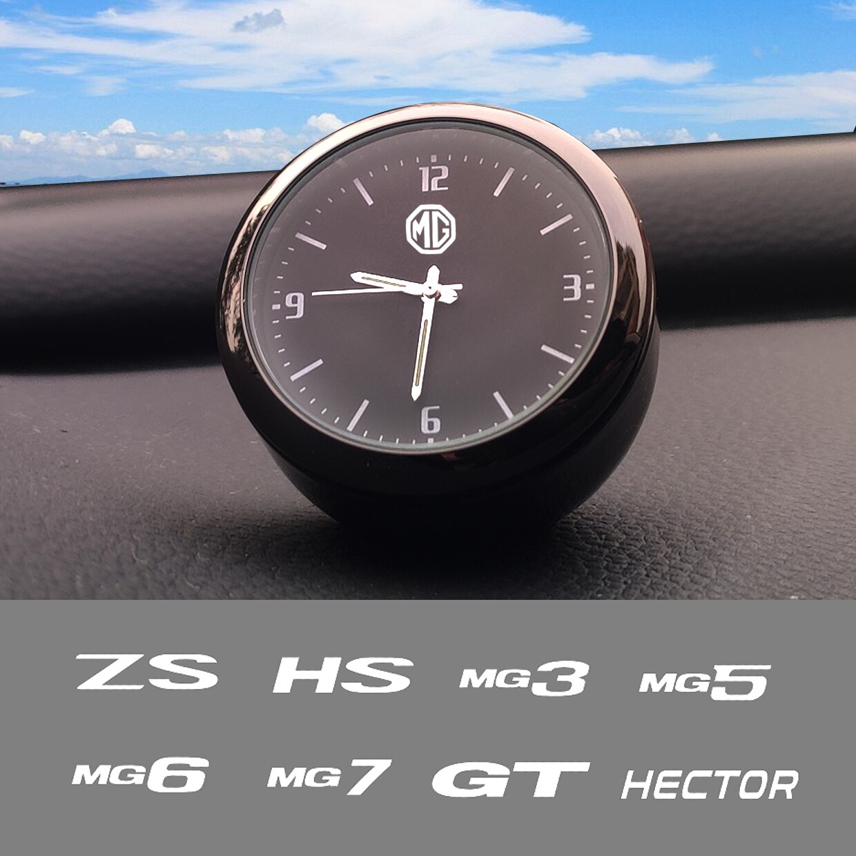 Montre à quartz électronique d'intérieur de voiture, décoration de , modifiée, pour MG ZS HS MG3 MG5 MG6 MG7 GT HECTOR