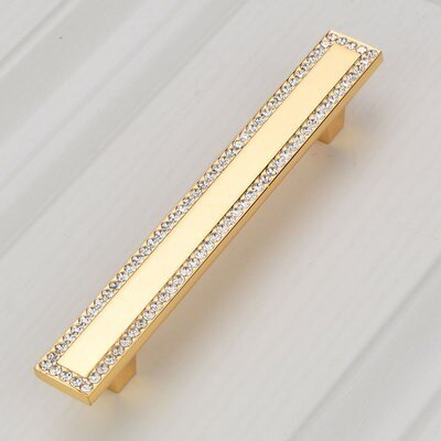 Tiradores de tocador de cristal dorado, manijas de cajón/mueble ASA cuadrada de cristal, Pomo, accesorio para Cocina
