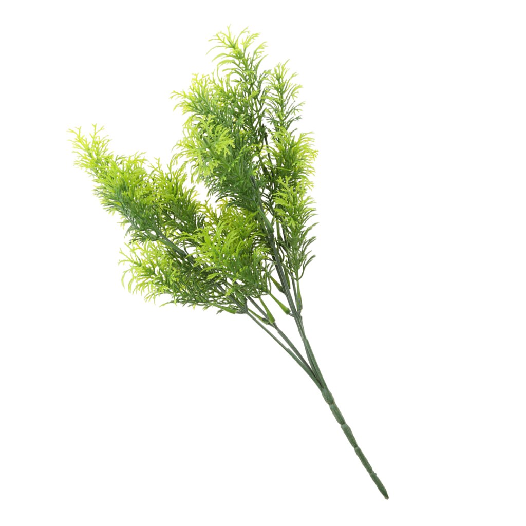 30cm Artificial Cedar Tree Plants Branches Greenery Bushes Needle Leaves Indoor Outside Home Garden Office Wedding Decor