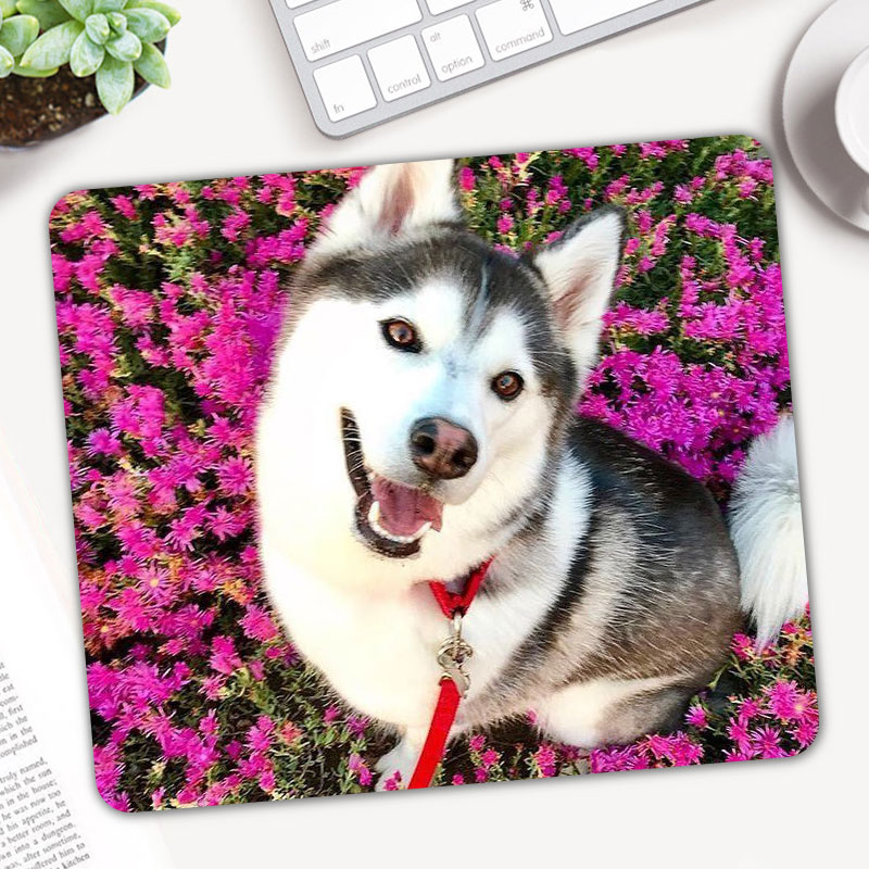Popular Animal Dog Husky Gaming Mouse Pad Gamer Computer Mousepad Keyboard Desk Game Mause Mice Mat