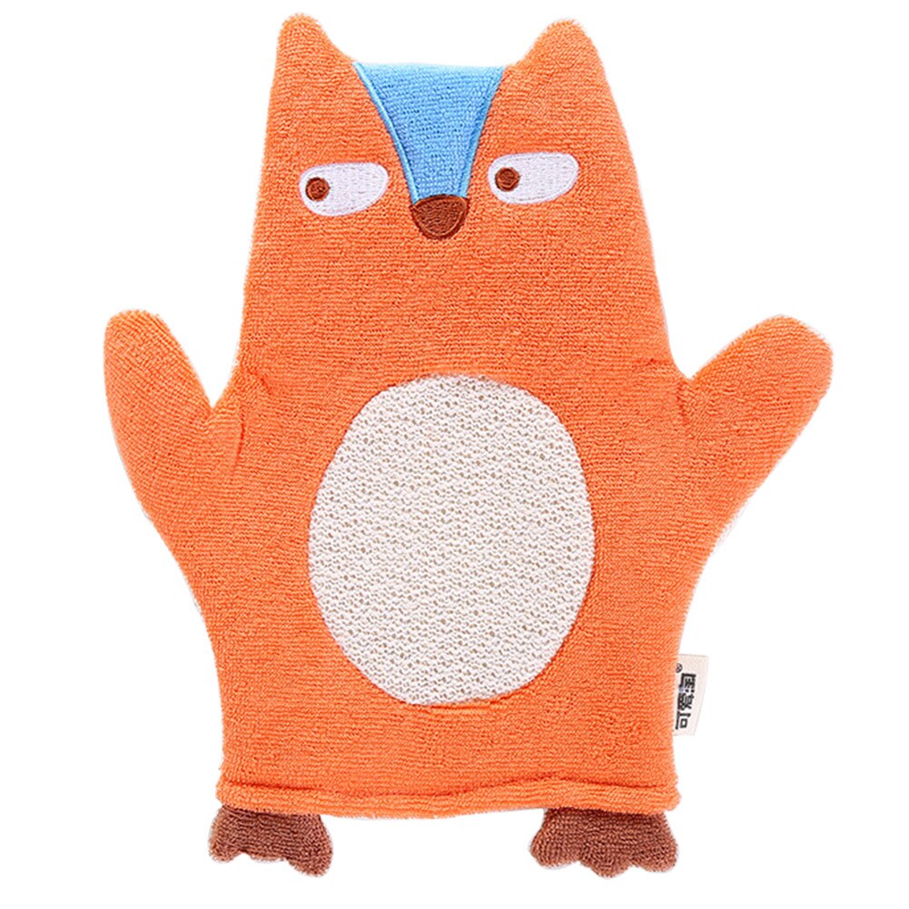 Toalla de algodón dibujos animados baño esponjas frotar guantes ducha cepillo lindo bebé Super suave