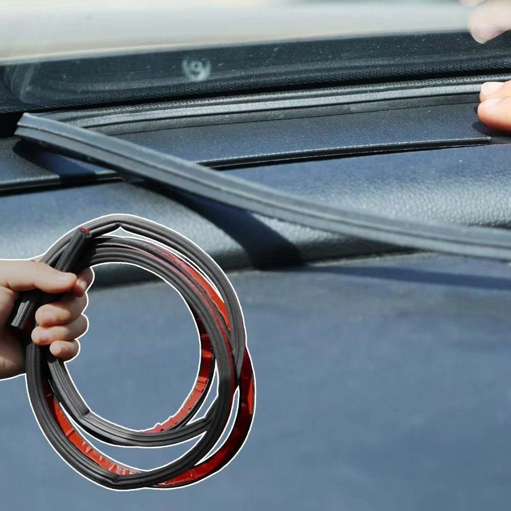 3-Layer Car Sealing Strip 1/5/10M Auto Truck Door Frame Seams Corners Waterproof Sound Insulation Noise Reduction Rubber Strip