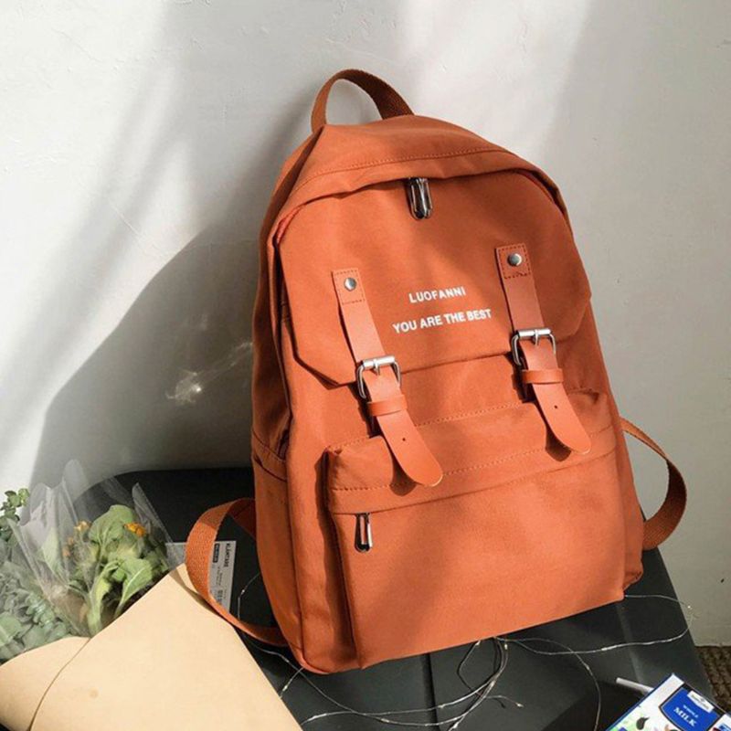 Anti-theft Rucksack Canvas Backpack School Bag Casual College Daypack: 3TT904194-O
